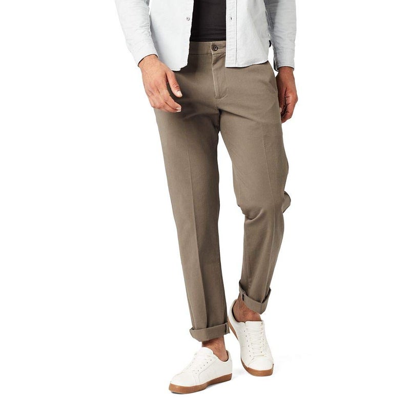 DockersÂ® Men's Workday Khaki Slim Fit with Smart 360 Flexâ„¢, Dark Pebble, 34W x 32L - Image 1